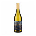 Bottle of Seahills Marlborough Sauvignon Blanc white wine with a navy and gold marbled label